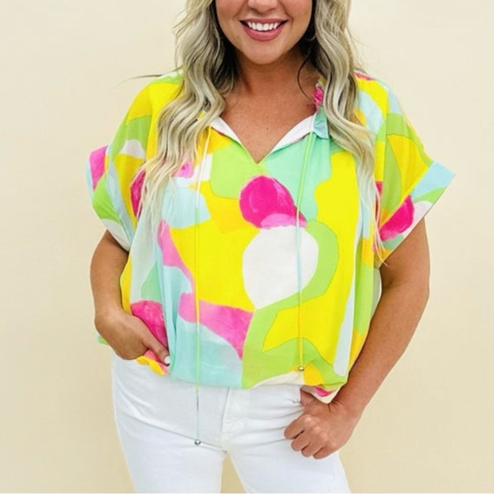 Vibrant Multicolor Women's Top